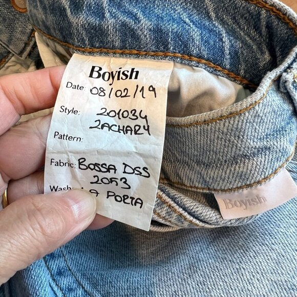 Boyish The ZACHARY High Rise Skinny Fit Stretch Denim Sz 26 in LA PORTA - Picture 9 of 12